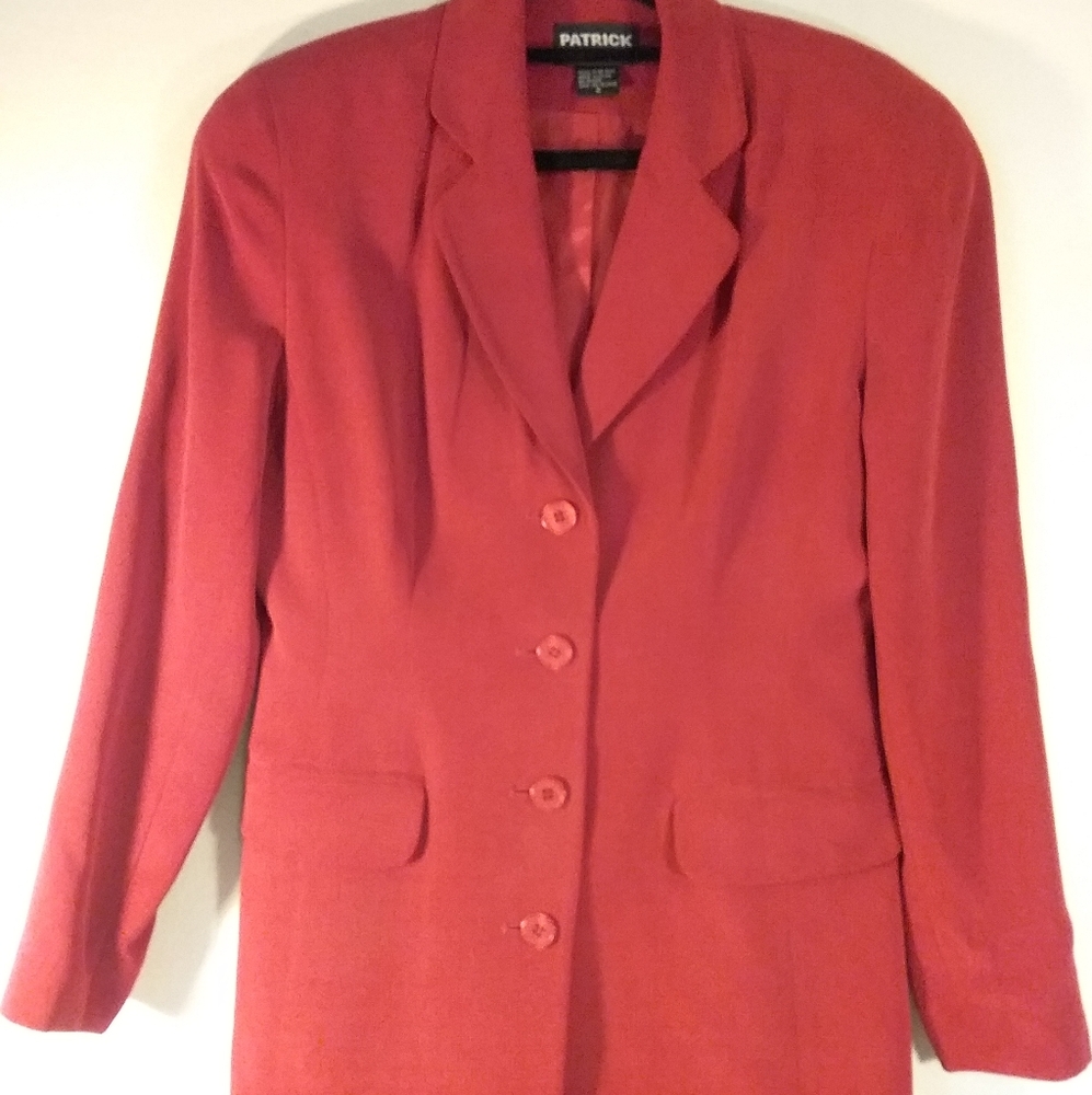 Patrick Red Blazer Size: 2
